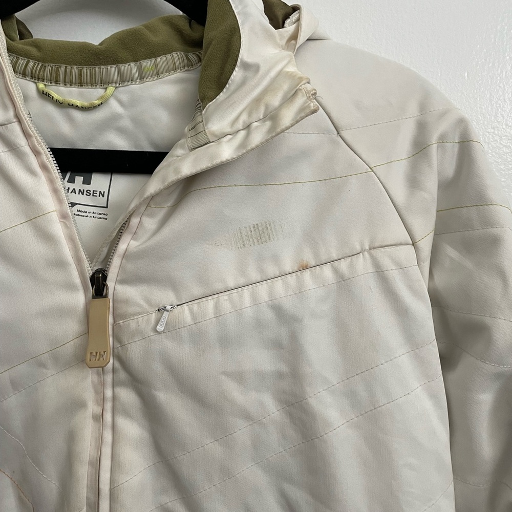 White Helly Hansen Puffy Winter Jacket With Satin… - image 5